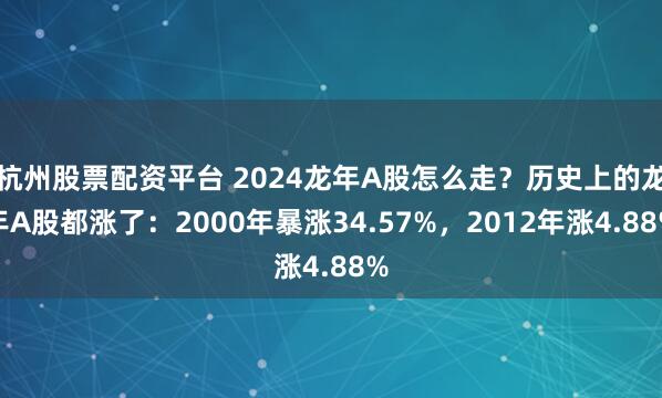 杭州股票配资平台 2024龙年A股怎么走？历史上的龙年A股都涨了：2000年暴涨34.57%，2012年涨4.88%